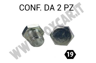 Tappo coppa olio M14x1,50x20,60 mm per chiave da 19 mm per Opel