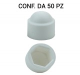 Copri dadi M8 in plastica bianco