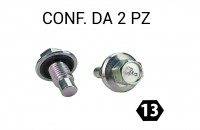 Tappo coppa olio M12x1,75 con esagono da 13 mm per Opel