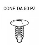 Bottone fissaggi Volkswagen, Audi, Opel, Ford, Bmw lunghezza 23 mm, te...