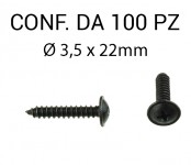 Vite autofilettante testa larga Ø 3,5 x 22 mm