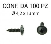 Vite autofilettante testa larga Ø 4,2 x 13 mm