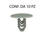 Bottone in plastica per Fiat testa Ø 24 mm lunghezza 16 mm per foro d...