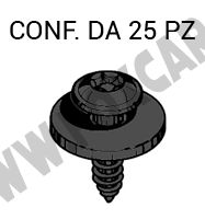 Vite autofilettante Torx con rondella scorrevole e filetto di 4,2 x 16 mm