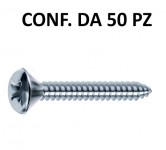 Vite inox autofilettante testa bombata svasata a croce 4,2 x 19 mm