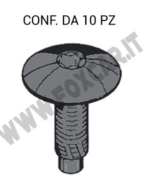 Vite metrica con testa da 19 filetto M6 con impronta Torx per fissare i paraurti
  su Volkswagen e, Peugeot