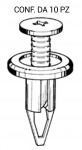 Rivetto ad espansione per paraurti Toyota lunghezza 31 mm Ø testa 20 ...