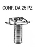 Vite in gabbia filetto M6 x 20mm e zincatura gialla