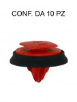 Bottone fissaggio modanatura esterna Fiat Panda dal 2012 rosso