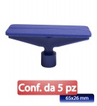 Ventosa rettangolare blu per levabolli 65x26 mm