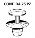 Rivetto con perno per mascherine e rivestimenti su Mercedes e Peugeot ...