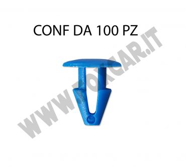 Bottone in plastica blu fissaggio targhe per auto - FISSAGGI TARGA - Foxcar  Foxcar