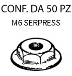 Dadi serpress con finta rondella M6