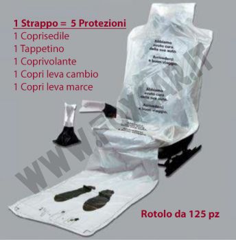 Sacchi coprisedile con kit protezione interni