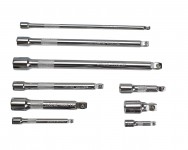 Kit 9 prolunghe per bussole attacco da 1/4" 3/8" 1/2"