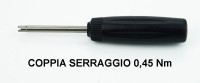 Cacciavite con coppia di serraggio da 0,45 Nm per smontaggio e rimonta...