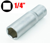 Chiave a bussola esagonale serie lunga da 7 mm attacco da 1/4"