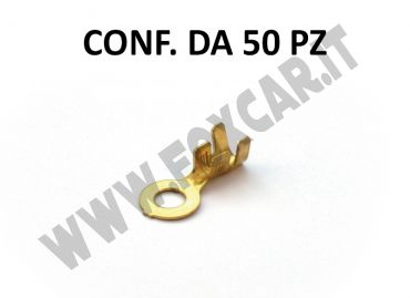 CAPICORDA OCCHIELLO FORO 4 5 6 8 10 12 sez 10 16 25 35 50 70 95mm2 AUTO  MOTO 1PZ