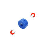 Rondella magnetica diametro 6,5 mm di colore blu
