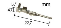 Capicorda faston maschio superseal sezione 0,5-1,5 mm