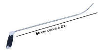 Leva grandine a testa piatta e curva a dx lunghezza 56 cm