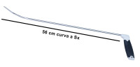 Leva grandine a testa piatta e curva a sx lunghezza 56 cm