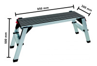 Piattaforma pieghevole in alluminio