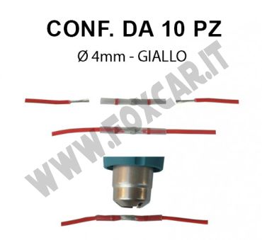 Giunti termosaldanti, per cavi elettrici fino a Ø 4 mm colore giallo