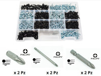 Promo Kit 1000 viti autoforanti zincatenere e bianche + Inserti vari 