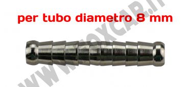 Attacco doppia resca Ø 8 mm per riparazioni tubi aria