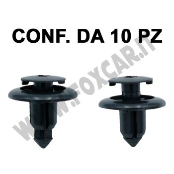 Rivetto in plastica fissaggio passaruota e paraurti autovetture Mazda