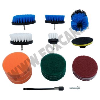 Set 16 dischi per smerigliare e lucidare parti auto