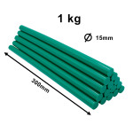 Colla verde 300mm per ventose grandine da 1kg