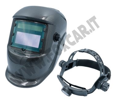 Casco da saldatura stile carbonio