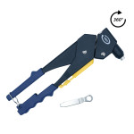 Rivettatrice con testa girevole a 360°