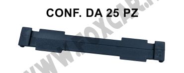 Aggancio per fissaggio centrale targhe nero