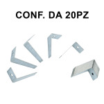 Set di 20 placchette blocca linguette di ricambio per LiberGriglia