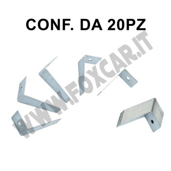 Set di 20 placchette blocca linguette di ricambio per LiberGriglia