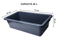 Vasca raccogli liquidi 40L