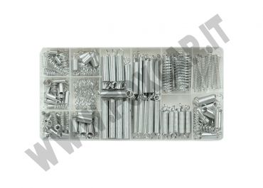 Kit 200 molle di compressione da 5,5 a 9,5 mm ed estensione da 4 a 8,5 mm