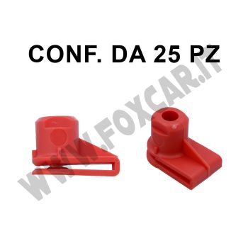 Madrevite in plastica rossa per fissaggi auto Opel, Ford e BMW