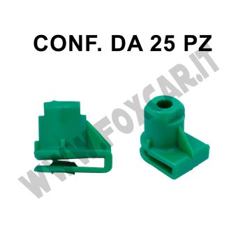 Madrevite in plastica verde per auto Opel Astra, Tigra, Vectra, Zafira, Combo, Corsa 2007