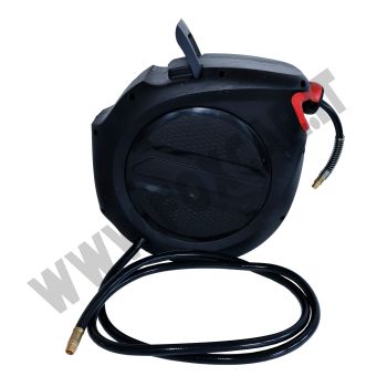 Avvolgitubo aria compressa 20 mt auto-retrattile con staffa girevole 180°
