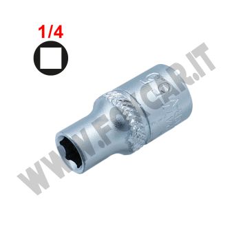 Bussola esagonale da 5,5 mm (CR-V) attacco 1/4