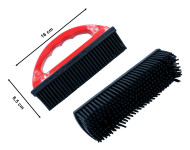 Spazzola in gomma per la rimozione del pelo animale dai tessuti