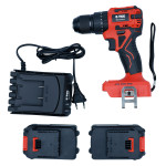 Trapano da 20V per perforazione, martellamento e avvitamento con 2 bat...