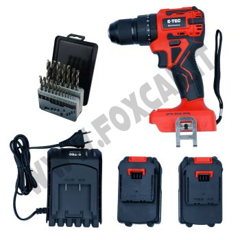 PROMO: Trapano da 20V con 2 batterie + Set di 19 punte da ferro in HSS