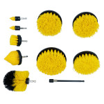 Kit di 10 spazzole per trapano per la pulizia dei cerchi auto con este...