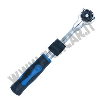 Cricchetto porta bussole con attacco maschio da 1/4" testa snodata