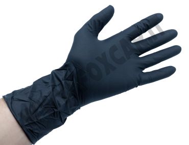 50 guanti lunghi in nitrile senza polvere taglia M